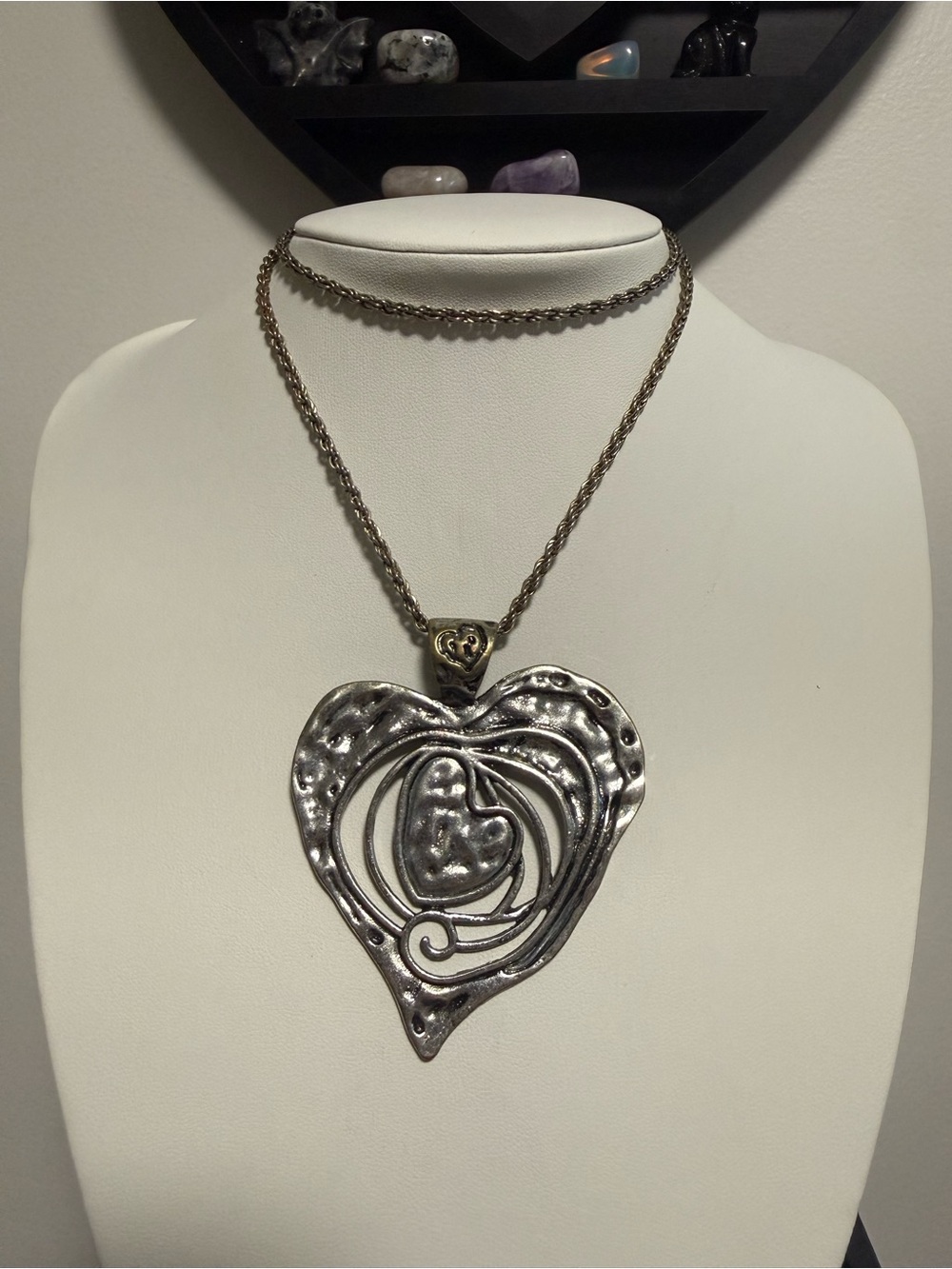 Statement Heart Pendant Necklace